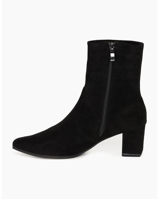 Caprice Black Carly Ankle Boots