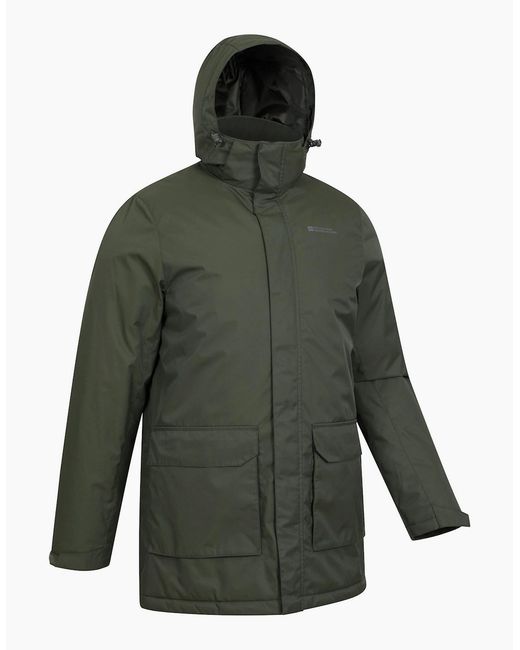 Mountain Warehouse Green Ranger Padded Parka for men