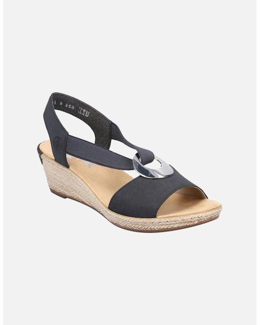 Rieker Blue Sandals 624H6 14