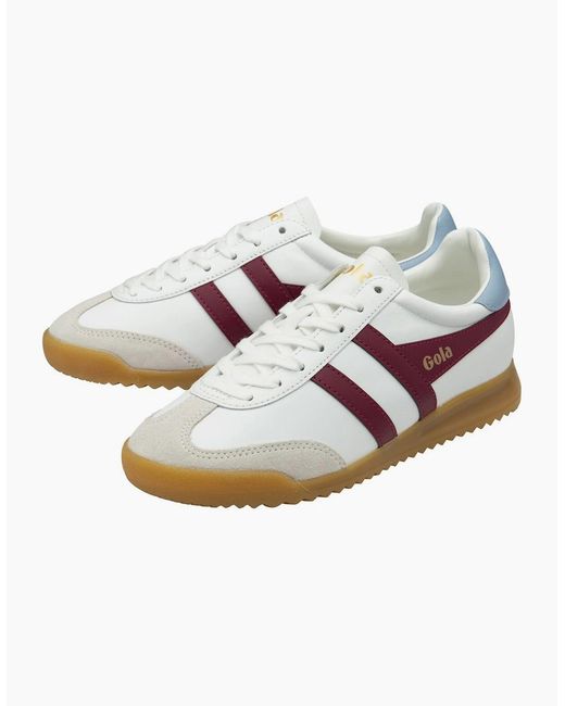 Gola White Torpedo Leather Trainers