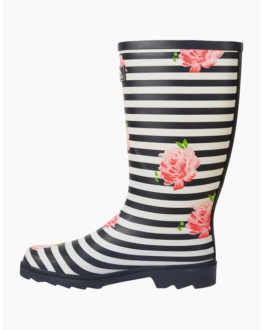 Trespass Blue Ladies Elena Floral Wellington Boots