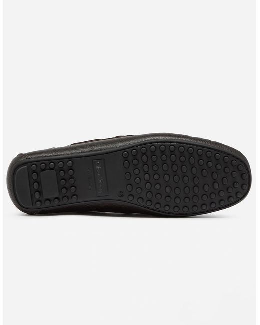 Oliver Sweeney Black Cano Leather Driving Shoes for men
