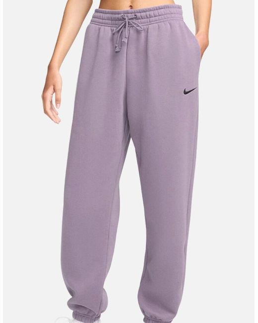 Nike Purple Plain Sweatpants