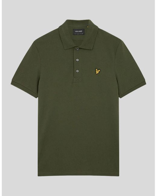 Lyle & Scott Green Cotton Polo Shirt for men