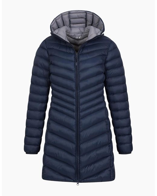 Mountain Warehouse Blue Ladies Florence Long Padded Jacket