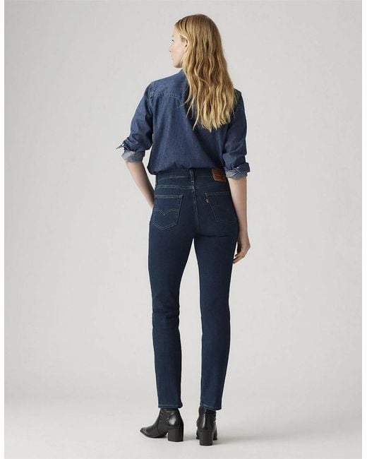 Levi's Blue Levi's High Rise Straight Leg Jeans