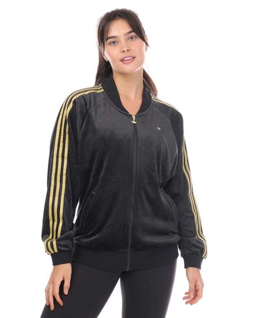 Adidas Originals Black Velvet Track Top