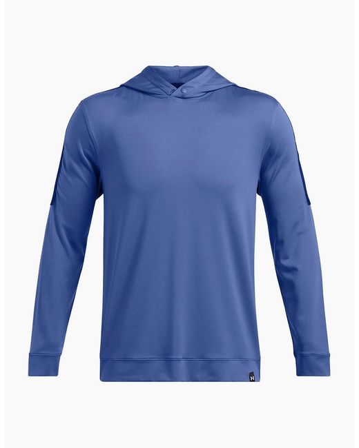 Under Armour Blue Playoff Hooded Neck Long Sleeve Sweatshirt for men