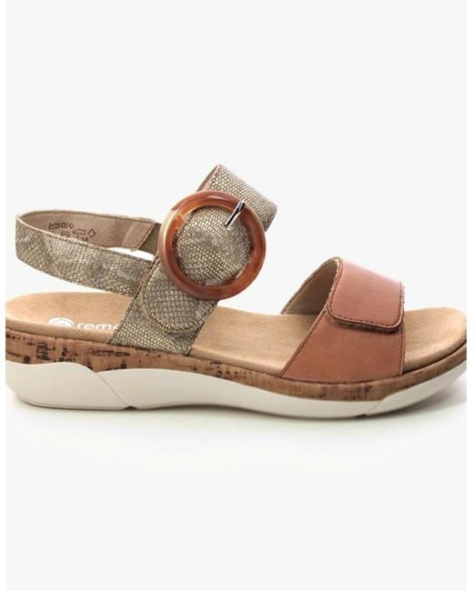 Remonte Brown Jocelyn Sandals Tan