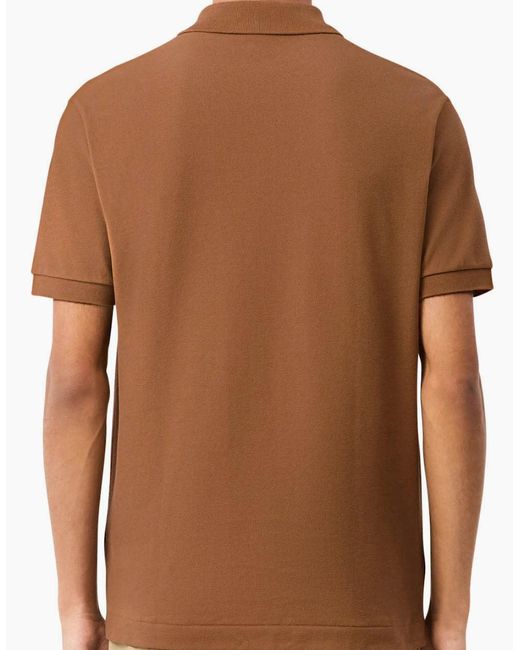 Lacoste Brown L1212 Classic Polo T-Shirt for men