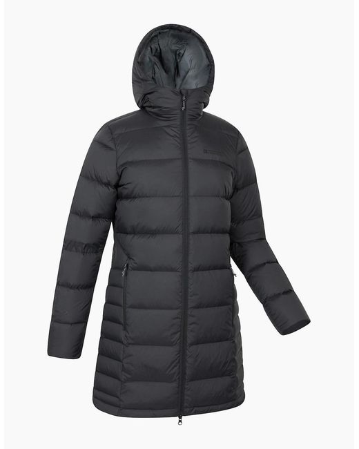 Mountain Warehouse Blue Ladies Stratus Extreme Packable Long Down Jacket