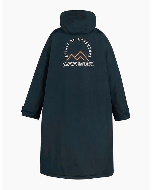 Regatta Blue Adult Spirit Of Adventure Waterproof Changing Robe