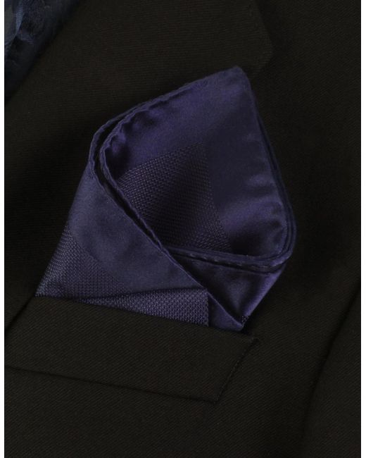 McQueen Blue Pocket Square for men