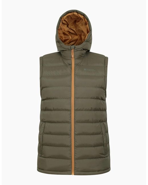 Mountain Warehouse Green Seasons Hooded Padded Gilet for men