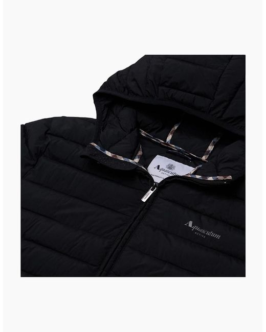 Aquascutum Blue Active Rlg Active Hooded 100 Gr Jacket for men