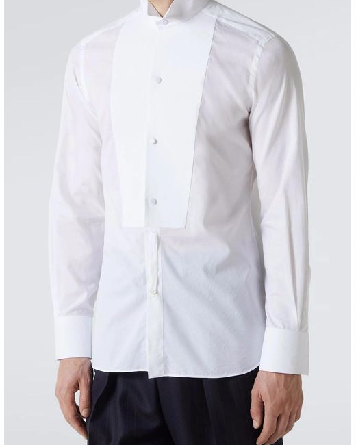 Tom Ford White Cocktail Voile Evening Slim Shirt for men