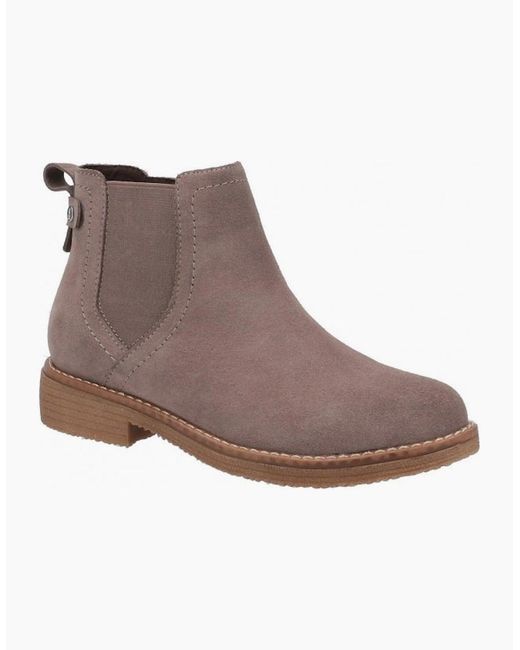 Hush Puppies Brown Maddy Suede Ankle Boots