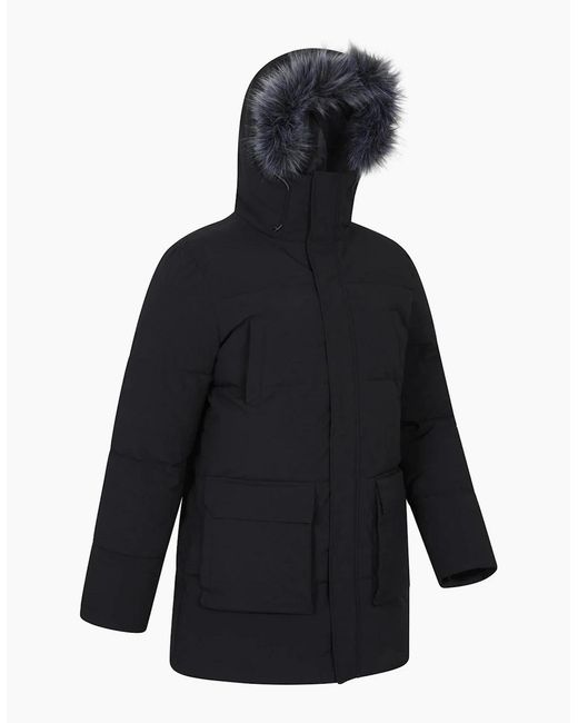 Mountain Warehouse Blue Fern Water Resistant Padded Parka for men