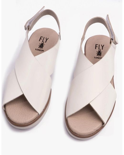 Fly London White Nabi058Fly Sandals