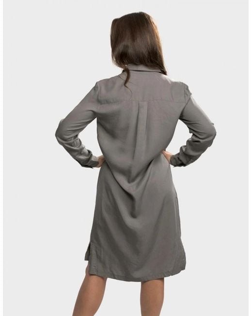 Great Plains Gray Great Plains Bryony Tencel Tunic Shirt Dress