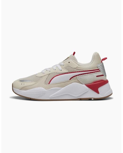 PUMA White Ferrari Rs X Low Top Trainers for men