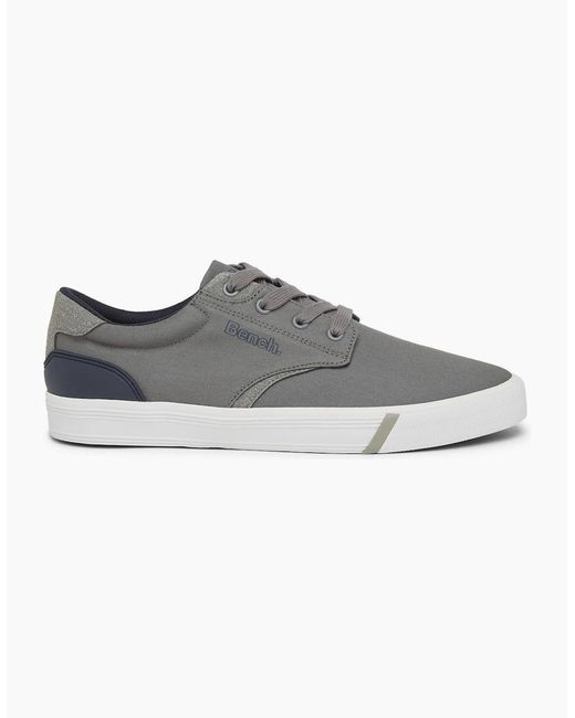 Bench Gray Briscoe Canvas Low Top Sneakers for men