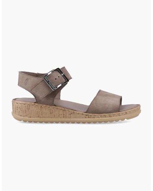 Hush Puppies Gray Ellie Ankle Strap Sandals