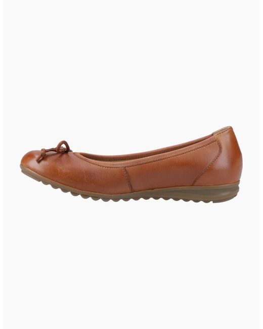 Hush Puppies Brown Lucille Bow Ballerina Shoes