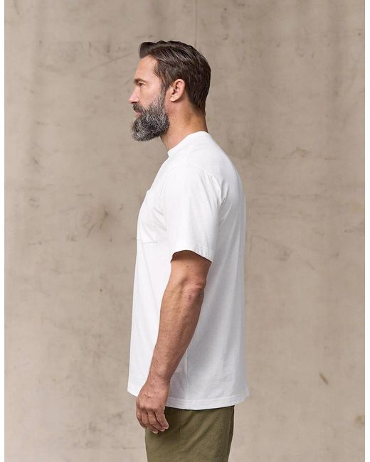 Filson White Outfitter Pocket T-Shirt for men