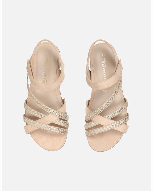 Tamaris Natural Orchid Sandals