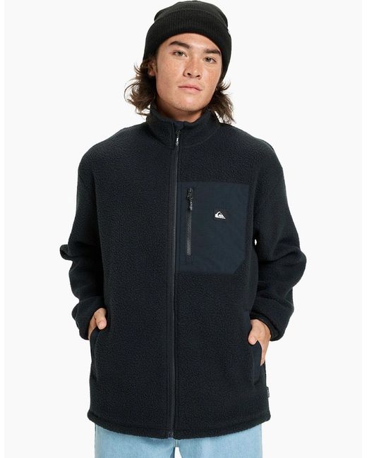 Quiksilver Blue Clean Coast Breathable Full Zip Fleece for men