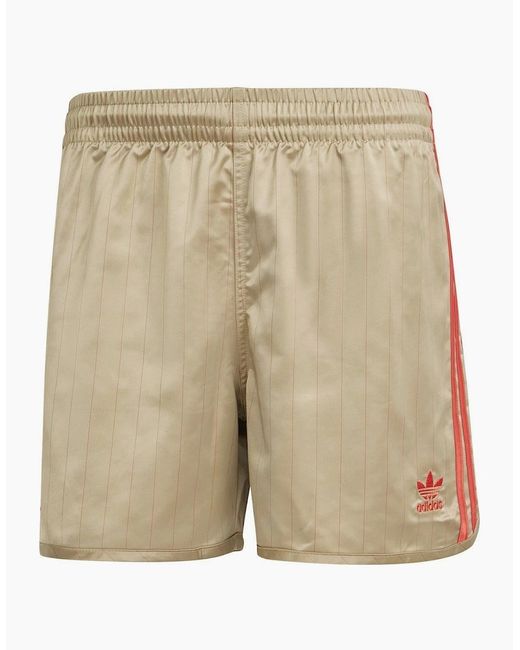 Adidas Natural David Beckham Originals 3 Stripes Shorts for men