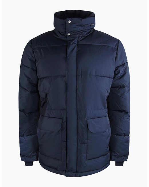 Aquascutum Blue Active Puffer Jacket for men