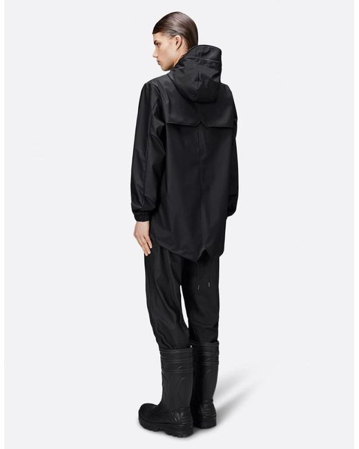 Rains Black Fishtail Jacket