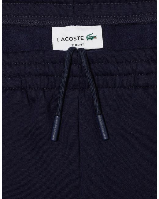 Lacoste Blue Sweatpants Slim Fit Joggers Cuffed for men