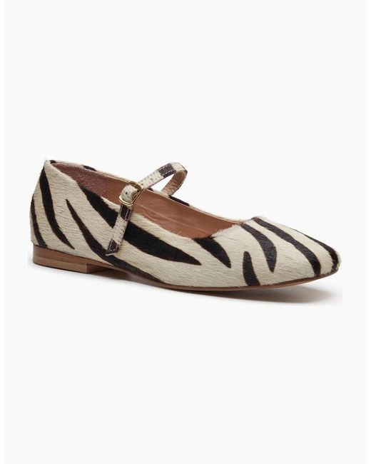 Hush Puppies Brown Pasha Leather Zebra Shoes