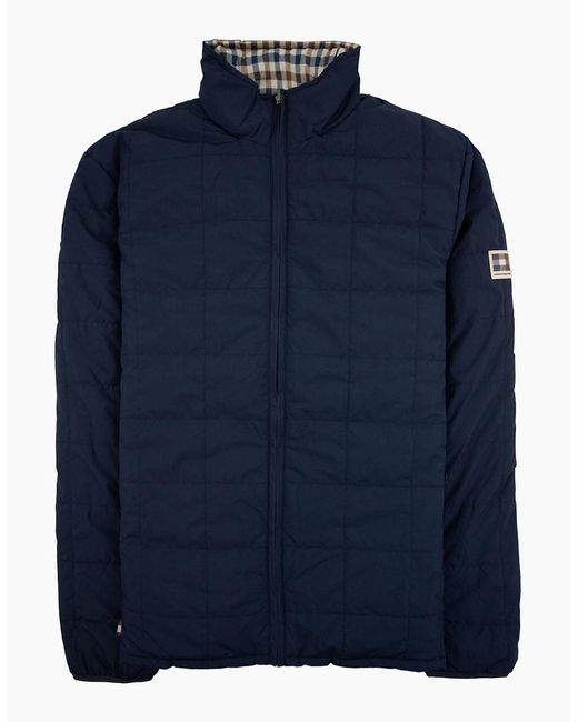 Aquascutum Blue Rlg Active Reversible Jacket 11 for men
