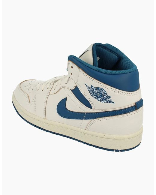Nike White Air Jordan 1 Mid Se Trainers Fn5215 141 for men