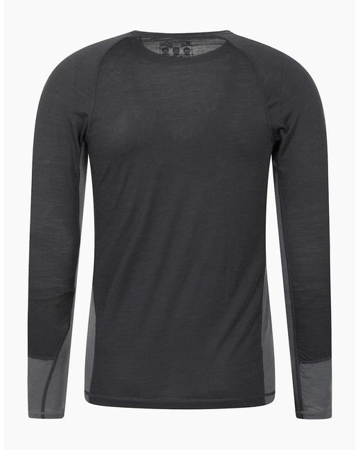 Mountain Warehouse Black Long-Sleeved Base Layer Top for men