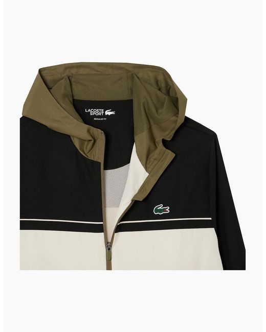 Lacoste Multicolor And Khaki Colour Block Tracksuit for men