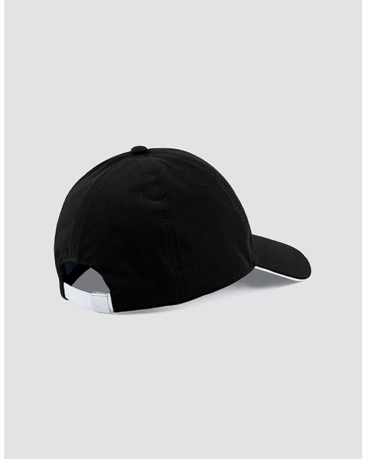 Paul & Shark Black Baseball Cap With Contrast Piping for men
