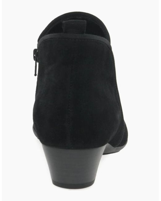 Gabor Black Trudy Ankle Boots