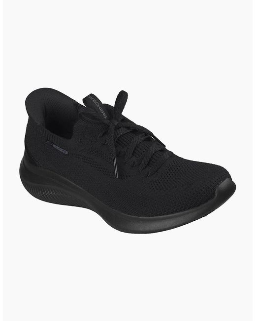Skechers Black Ultra Flex 4.0 Polyester Sole Trainers