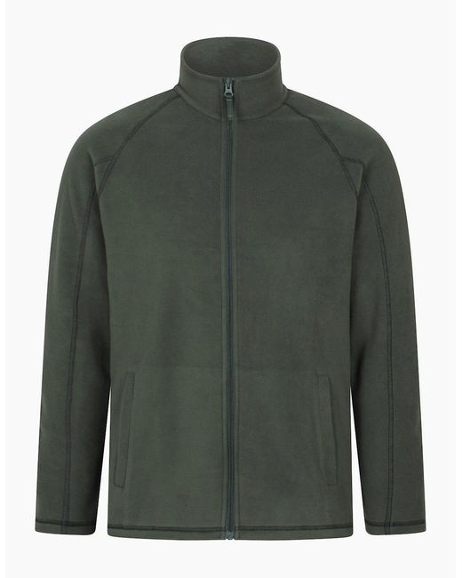 Mountain Warehouse Blue Ashbourne Full Zip Fleece Jacket for men
