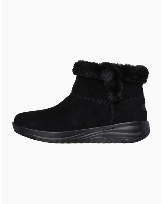 Skechers Black On-The-Go Stellar Cozy Step Ankle Boots