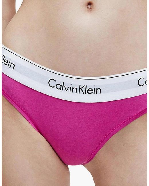 Calvin Klein Pink Modern Cotton Bikini Brief, Bright