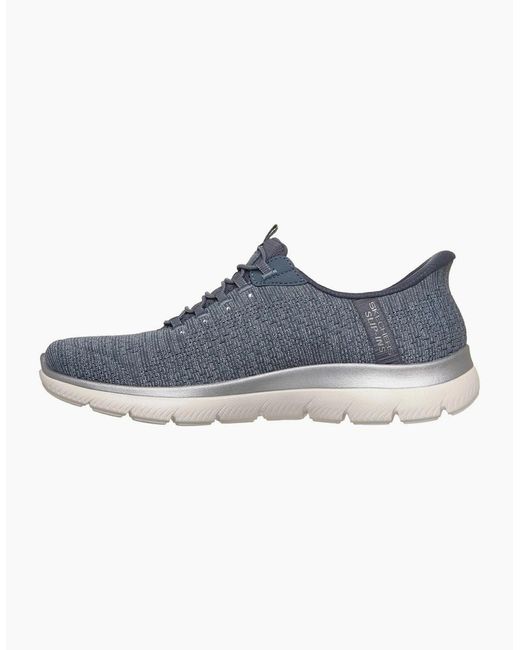Skechers Blue Arch Fit Summits Soft Shimmer Trainers