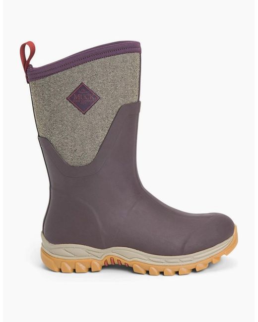 Muck Boot Brown Arctic Sport Mid Wellingtons