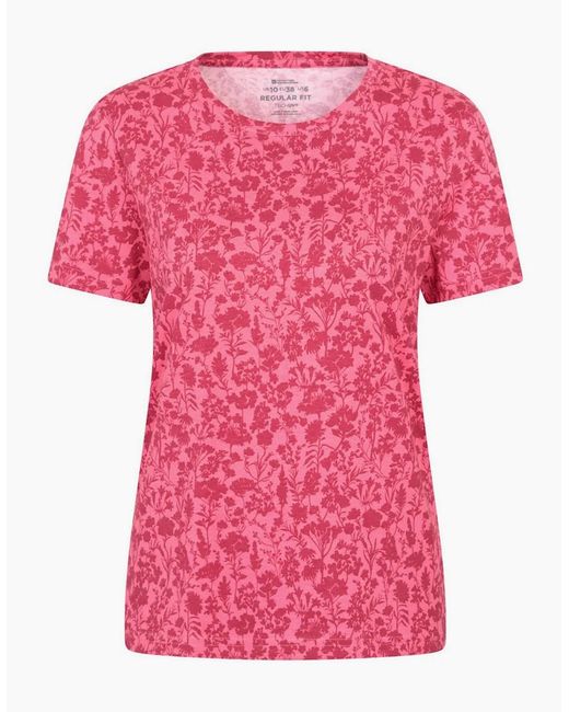 Mountain Warehouse Pink Ladies Floral T-Shirt