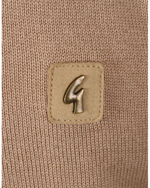 Gabicci Natural Lineker Knitted Polo Shirt Sandstone for men